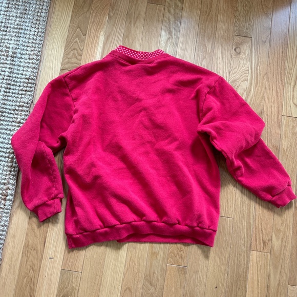 Vintage holiday puppy sweatshirt Sz XS/S - Picture 3 of 5